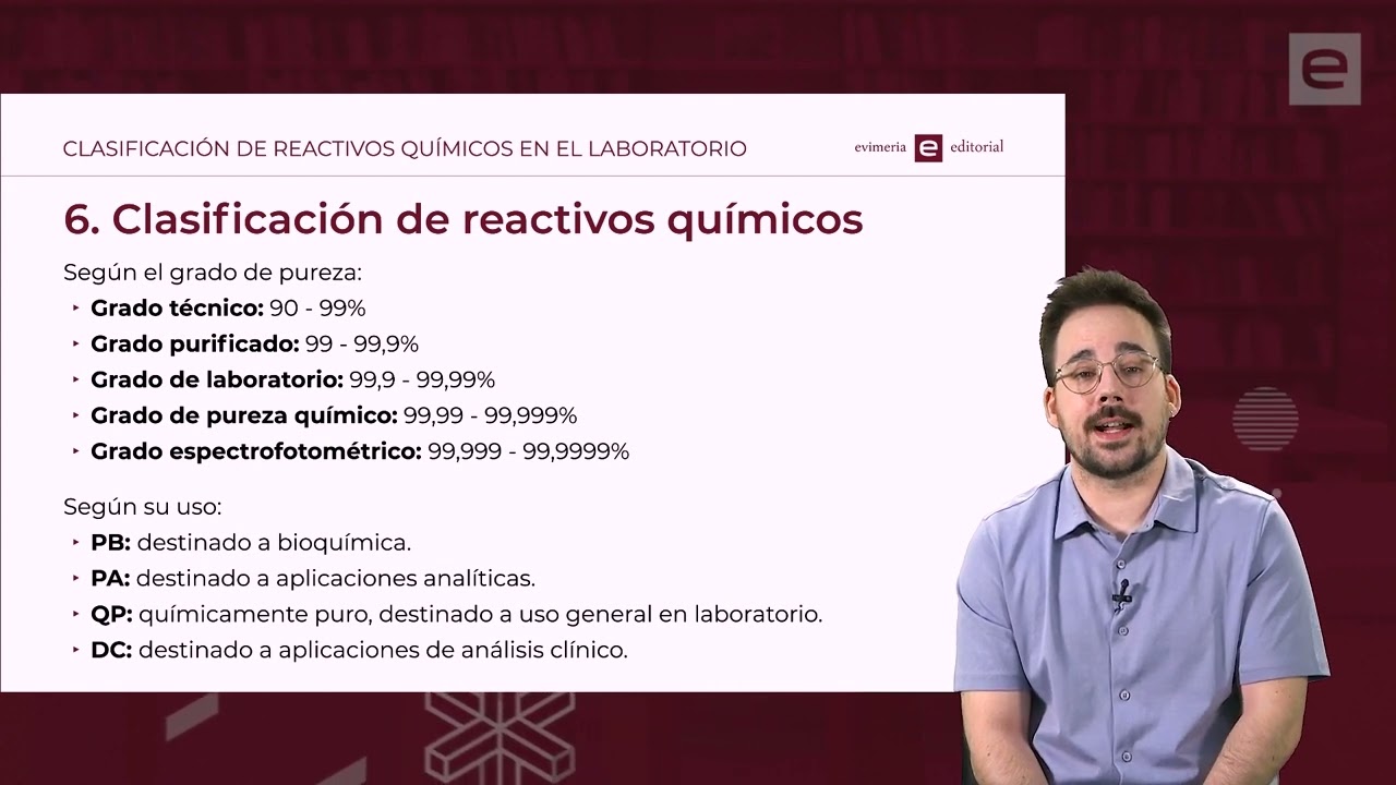 Clasificación de reactivos químicos en el laboratorio - Grupo Esneca TV