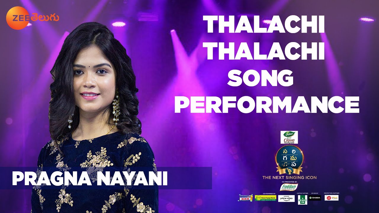 Thalachi Thalachi Song Performance by Pragna Nayani  Sa Re Ga Ma Pa The Next Singing ICON