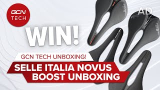 New Selle Italia Novus Boost Evo Saddle | GCN Tech Unboxing screenshot 4