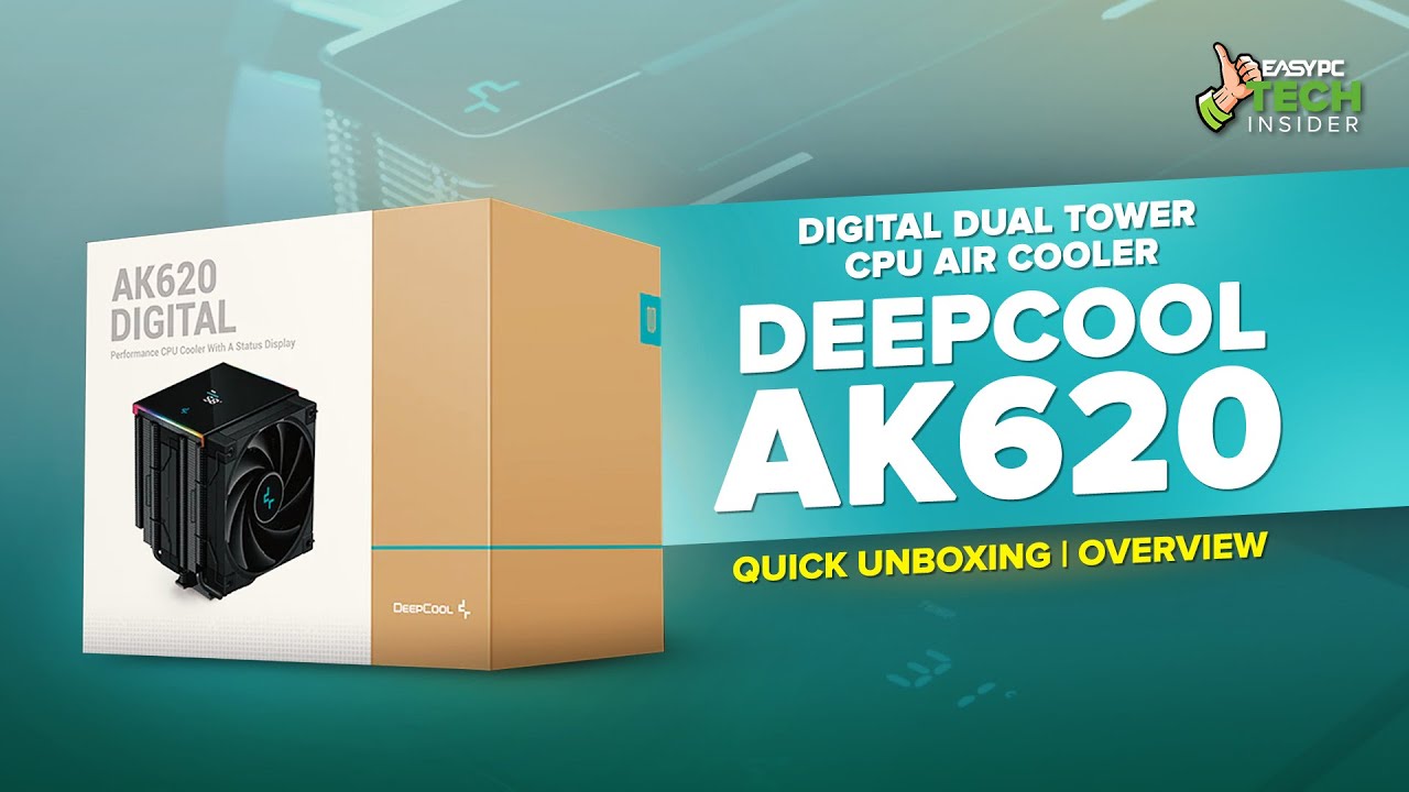 DEEPCOOL AK620 DIGITAL - Installation Tutorial & Benchmarks 