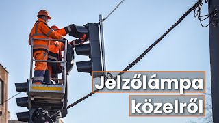 Jelzőlámpa közelről