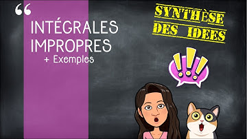 Intégrales impropres - Synthèse des idées principales et exercices
