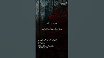 تلاوة طيبة من سورة يونس آية ٢٥ || الشيخ د. ياسر بن راشد الدوسري « إمام وخطيب المسجد الحرام »