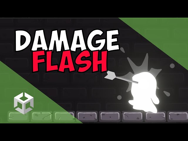 Create A DAMAGE FLASH Effect for Sprites | Unity Tutorial class=