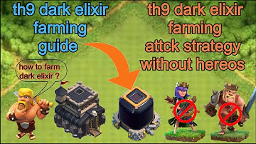 Th9 Dark Elixir Farming Strategy || Th9 Dark Elixir Farming Strategy Without Heroes | Clash Of Clans