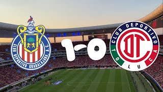 Ganamos la ida! Chivas vs Toluca 1-0