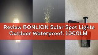 Details Review BONLION Solar Spot Lights Outdoor Waterproof: 1000LM Big Adjustable Spotlight - 2-in-1 15Hrs+ News
