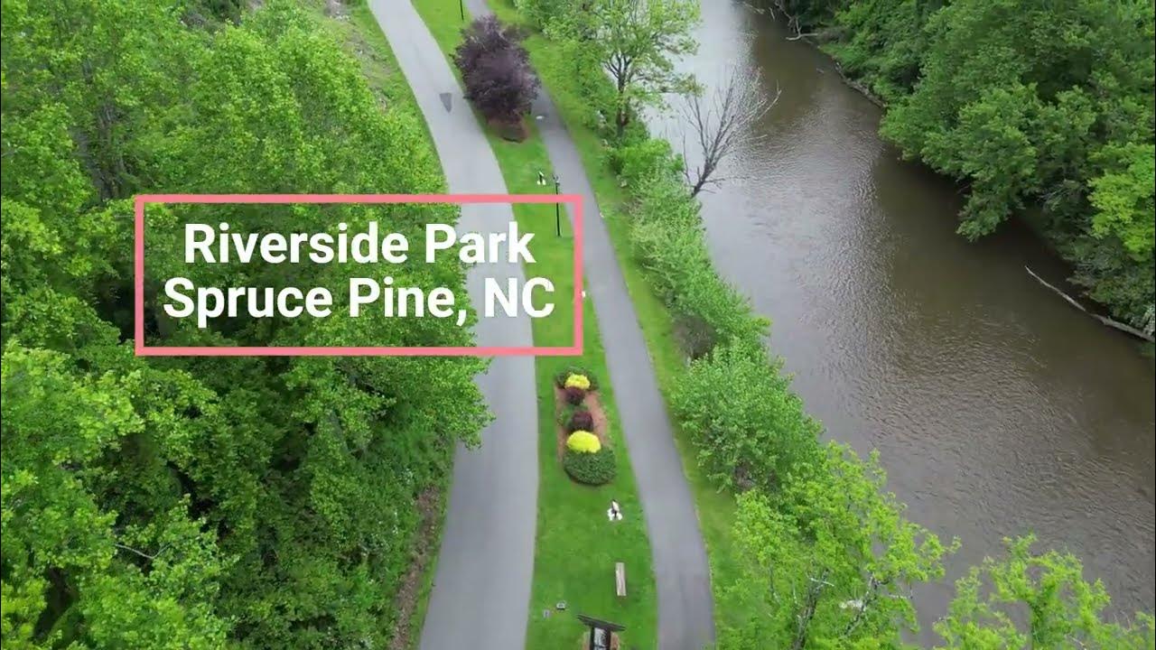 North Toe River at Riverside Park in Spruce Pine, NC (4K Drone Video) YouTube
