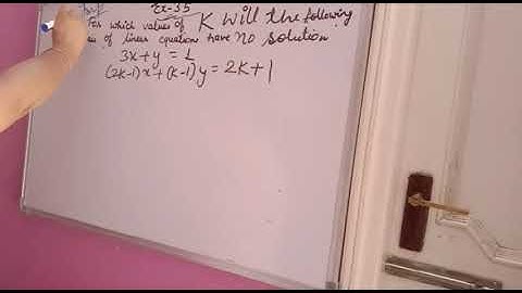 For which values of a and b does the following pair of linear equations have an infinite number of.