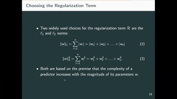 Model Validation, Selection and Regularization