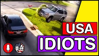 CAR LAUNCHES INTO BUILDING | Idiots in Cars USA