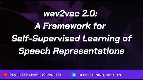 60sec papers - ​​wav2vec 2.0: A Framework for Self-Supervised Learning of Speech Representations