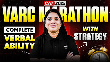 Complete Verbal Ability in One Mega Session | CAT 2025 VARC