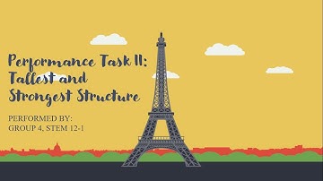 TALLEST AND STRONGEST STRUCTURE (Group 4, STEM 12-1)