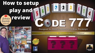 Code 777 board game 25th anniversary edition how to setup play and review #amassgames #deduction screenshot 1