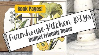 Farmhouse Cottage Decor DIYs - Neutral Summer Decor Signs - Kitchen Ideas