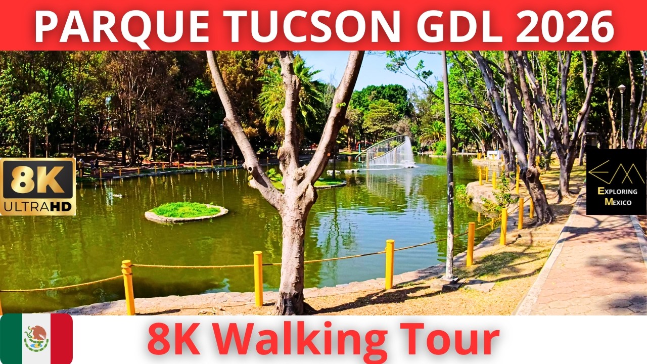 Caminando en GUADALAJARA 2026 por PARQUE TUCSON Unidad Deportiva en 8K 🇲🇽