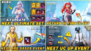 🔴 NEXT ULTIMATE SET | NEXT PRE ORDER EVENT BGMI | NEXT UC UP EVENT BGMI | RETURN ULTIMATE SET BGMI 
