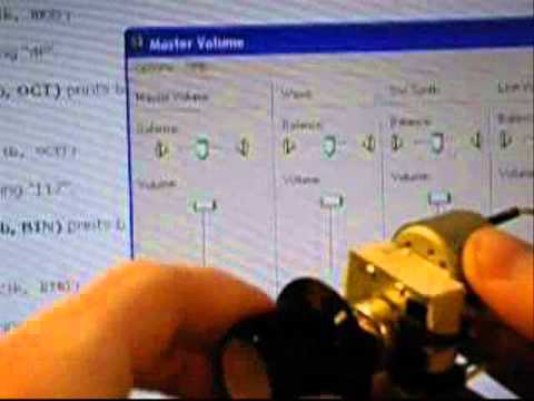 Arduino connected knob controlling volume of computer - YouTube