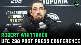 Robert Whittaker talks Paulo Costa win: 'I look like this every fight'