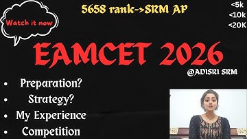 EAMCET 2026 Preparation|My 5K Rank Journey | #eamcet #exams #srmap #maths #physics #chemistry