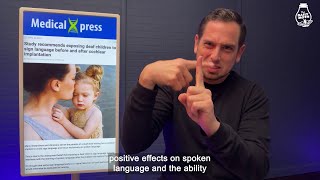 Deaf News Briefs: Study recommends ASL for children waiting for CIs; CODA soldier teaching ASL screenshot 1