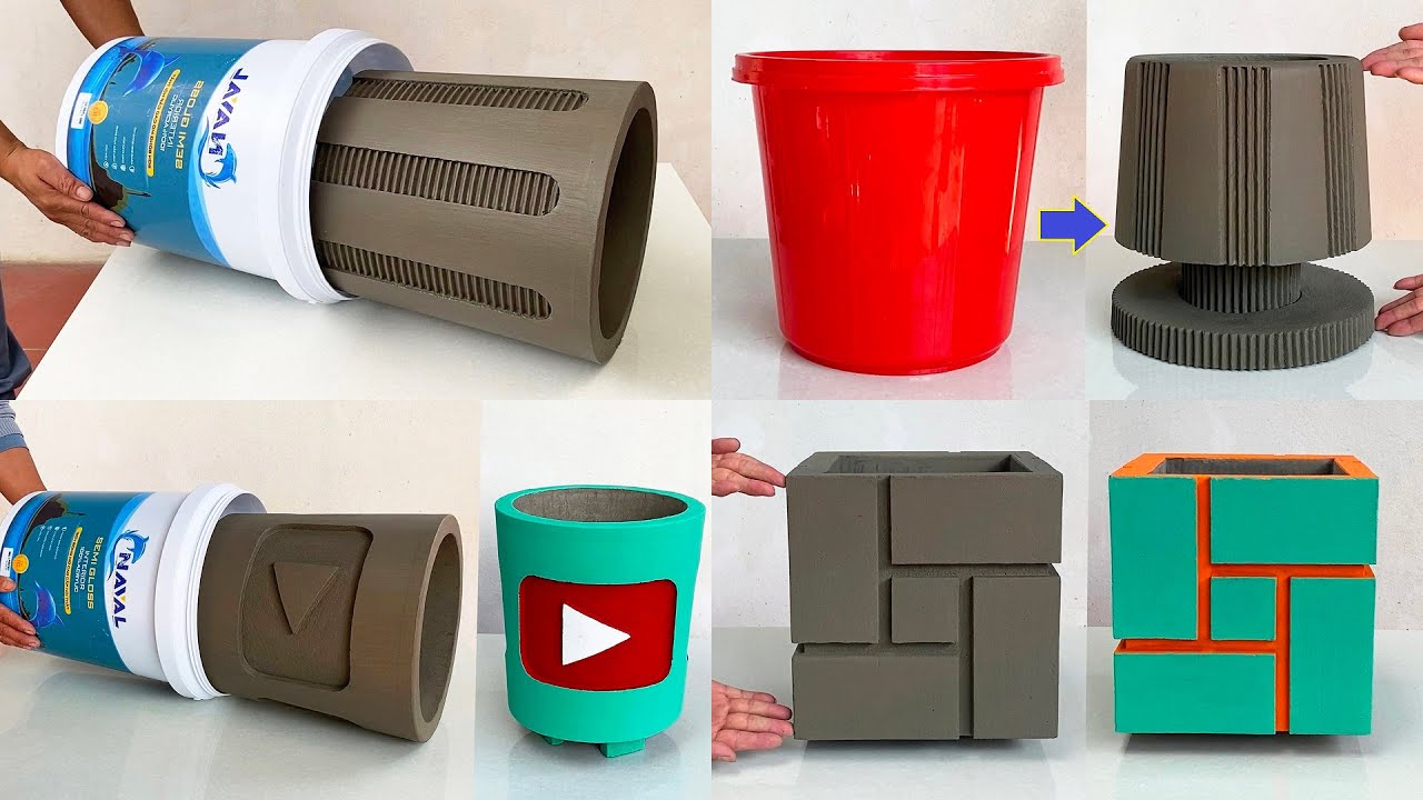 4 Cement Craft Ideas / Design Your Garden To Be Outstanding With Beautiful Flower Pots