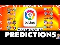 La Liga 2019/20 - Matchday 4 Predictions