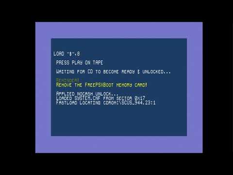 Booting a game with FreePSXBoot Memory Card - PSOne (Slim)