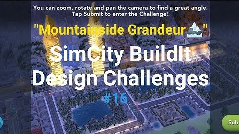 "Mountainside Grandeur🏔" SimCity BuildIt Design Challenges #16