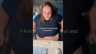 500lbs  Big Girl! 🤯😳 #plussize #belly #ssbbw #gamergirl