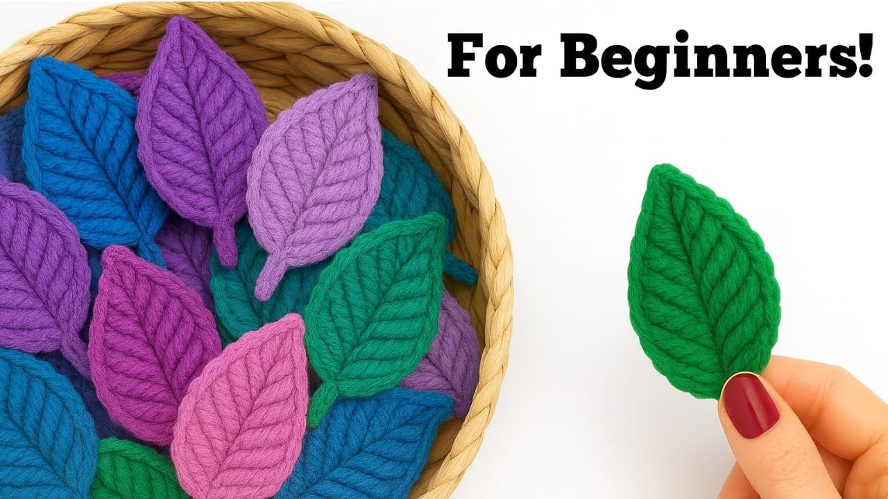 Aprende Hojas a Crochet en MINUTOS_Truco Viral para Principiantes