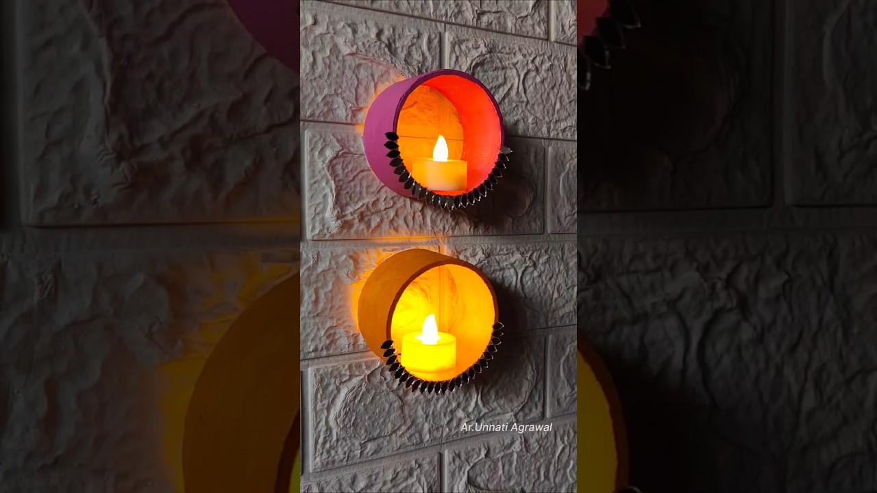 DIY Diwali Light Hanging Decoration from Tape Roll | Easy & Affordable Festive Craft 