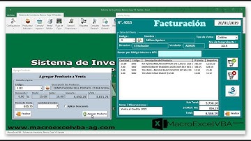 Sistema de Inventario, Banco, Caja, Etiquetas, Cuentas por Cobrar y Pagar | MacroExcelVBA | Aguirre