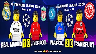 Real Madrid vs Liverpool 1-0 | Napoli vs Frankfurt 3-0 • Champions League 2023 • Lego Football Goals