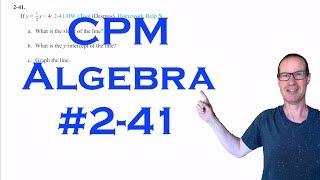 CPM Algebra Chapter 2 Problem 41