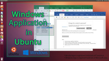 How to use windows application in Ubuntu 18.0.4 #windows #ubuntu