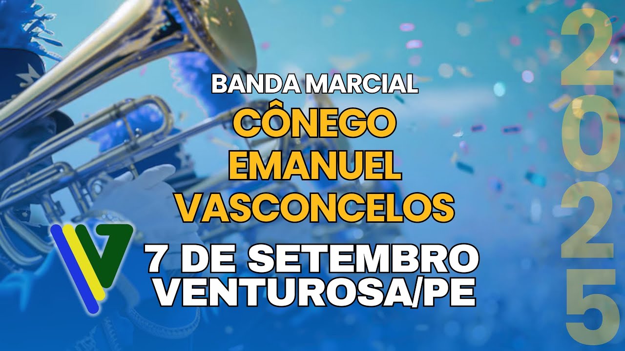 Apresentação da Banda Marcial Cônego Emanuel Vasconcelos 2025 em Venturosa