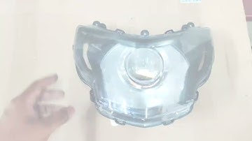 TVS APACHE RTR 160FI Halogen to LED projector Headlamp modification. Bike Headlamp remove and refix