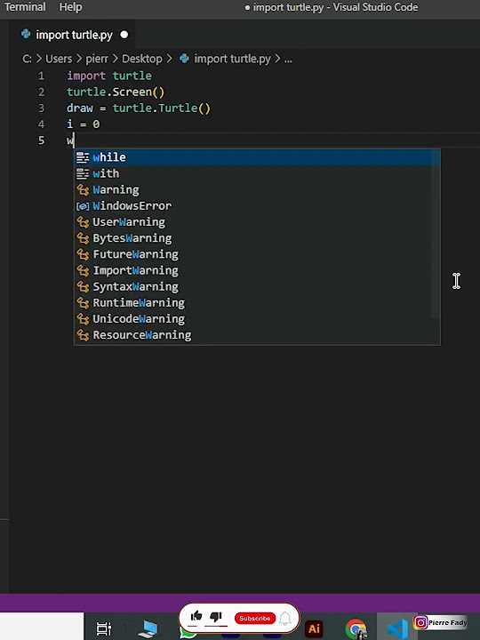 how to draw square in python | PYTHON TURTLE - YouTube