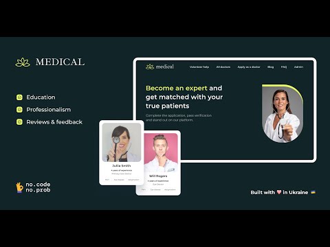Medical template demo | Bubble io