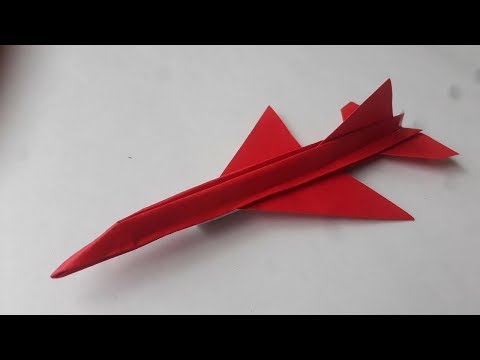 Como hacer un Avion F16 jet de papel / Audio Español