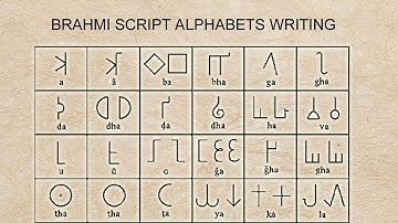 Brahmi script Brāhmī alphabet writing how to write Brahmi alphabets.