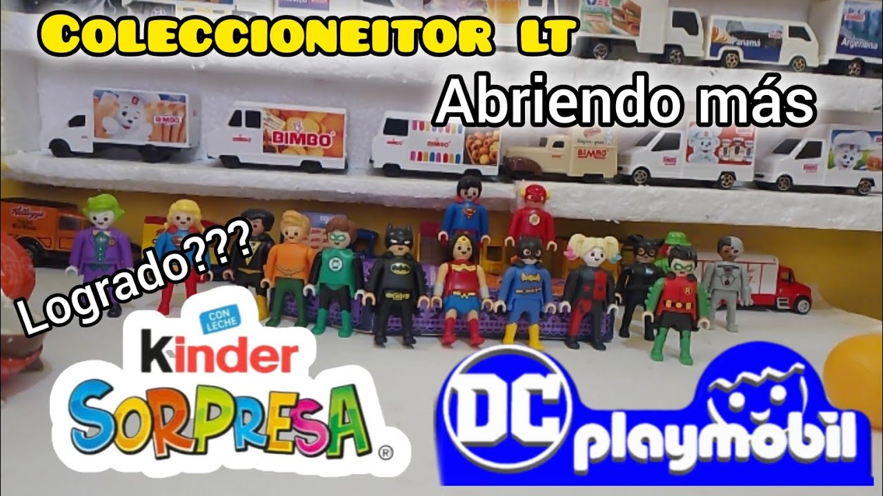 Abriendo más Kinder sorpresa DC Playmobil ~ segunda apertura #dccomics ...