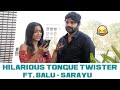 Sree Vishnu &amp; Reba Monica Hilarious Tongue Twister😂🤣Telugu &amp; Malayalam | Samajavaragamana