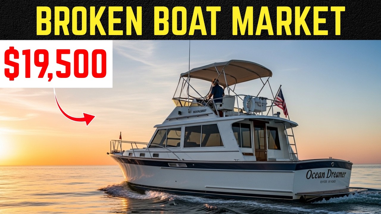 10 Affordable Classic Motor Yachts You Can Buy for Under $40K #boat