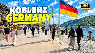 Koblenz, Germany 🇩🇪 | Where Two Great Rivers Meet | Full Walk Tour 4K