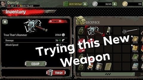The Walking Zombie 2 Thor Hammer New Weapon Gameplay