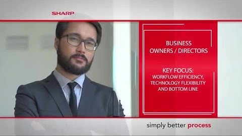 Sharp Business Technology for Business Owners - CR4, Sharp
