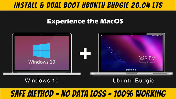 Install & Dual Boot Ubuntu Budgie 20.04 LTS with Windows 10 | Linux Like MacOS